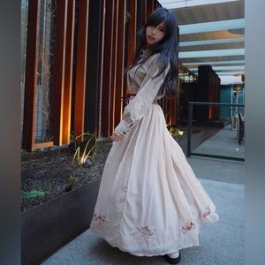 Brown dress hanfu style!